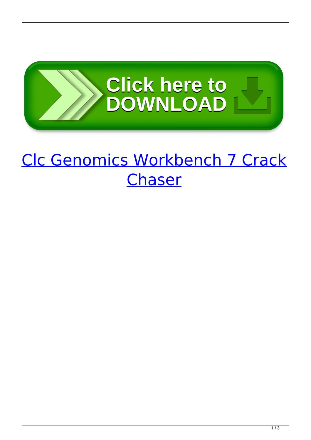 clc genomics workbench free download